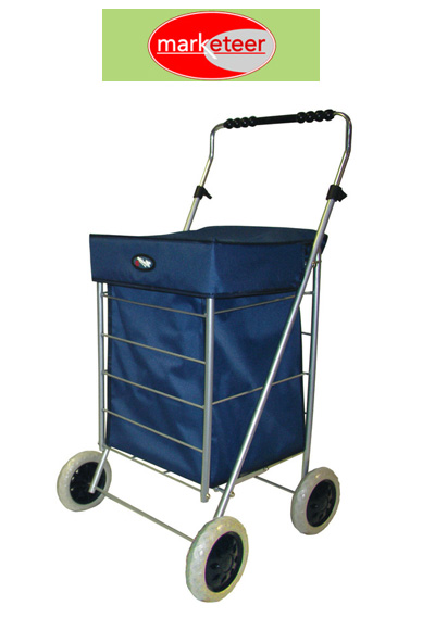  Wheeled Shopping Trolley on Marketeer Star Shoppy 4 Wheel Shopping Trolley Navy  4 Wheel